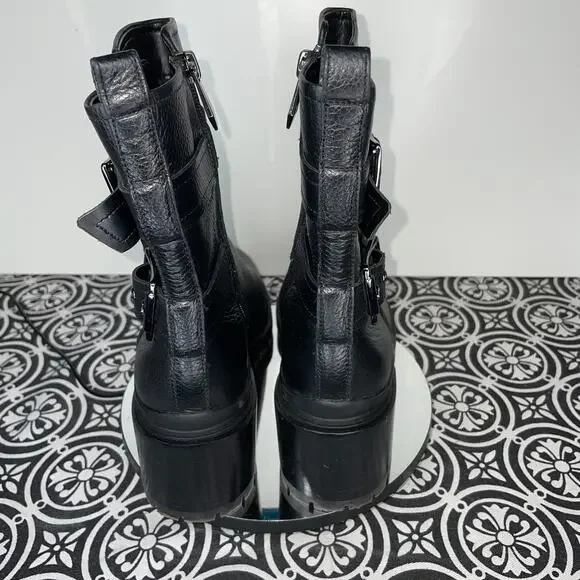 NATURALIZER Trina Mid Shaft Boots, black pebble, 7 - Picture 4 of 11
